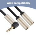 thumbnail image 6 of Necvior 20cm Earphone Extension Cable 3.5mm Male to 2 Female Aux Cable Headphone Splitter, 6 of 11