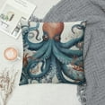 thumbnail image 2 of GOSMITH Sea Octopus Pillow Cases Standard - Microfiber Bed Throw Pillow Covers, Blue Summer Beach Nautical Coastal Starfish Coral Lumbar Pillow Cover with Envelope Closure for Sofa/Travel, 2 of 5