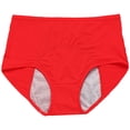 thumbnail image 1 of B91xZ sous-Vêtements pour Femmes Coton Mignon Bikini Taille Basse Culottes, Rouge TTG, 1 of 3