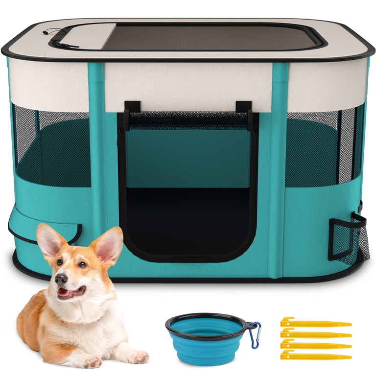 BEBANG Pet Playpen with Shade, Portable Tent photo 4