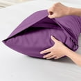 thumbnail image 4 of Breathable & Velvet Soft Body Pillowcase, Cooling Pillow Cover for Hot Sleepers & Night Sweats, All - Season Full - Length Pillowcase 2pc, 4 of 9