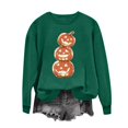 thumbnail image 5 of jobturf Halloween Sweatshirts for Women Trendy Fleece Lined Crewneck Sweatshirt Fall Winter Pumpkin Ghost Printed Festival Tops S, 5 of 5