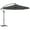 Gray, variant on REKHH 10' Cantilever Hanging Tilt Offset Patio Umbrella with UV & Water Fighting Material and Cross Base (Weight Not Included),Gray