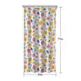thumbnail image 5 of Yellow Pink Lemon Fruit Leaves White Pattern Shower Curtain 36"x72" ,Bathroom Decorative Shower Curtains Set with 12 Hooks,Modern Waterproof Washable Shower Curtain, 5 of 6