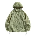 thumbnail image 2 of Summer Casual Men' Coat Sun Protection Clothing Korean Style Streetwear Zipper Hooded Jackets Man, 2 of 6