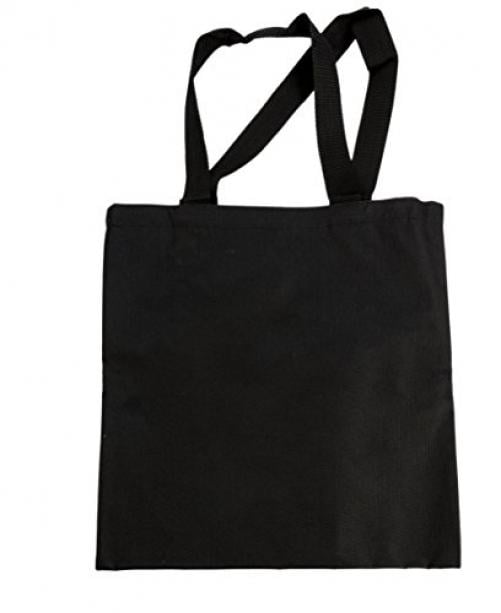 CMC - Black tote bag featuring embroidered G clef and the words 