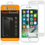 [3-Pack] For iPhone 7 Plus 5.5" - SuperGuardZ [FULL COVER] Tempered Glass Screen Protector, Edge-To-Edge Protect, Anti-Scratch [White]