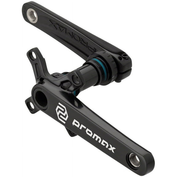Promax CF-2 Crankset - 165mm, 24mm Spindle, 2-Piece, 68mm English BB Included, Black