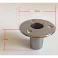 thumbnail image 2 of Soporte de caña de de material acero inoxidable para barco Cubierta de fundición de montaje empotrado 90 degree 25 mm Plata8 Yotijar Firla de mano de barco, 2 of 8