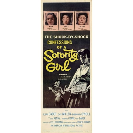 Sorority Girl POSTER (14x36) (1957) (Insert Style