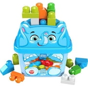 Mega Bloks First Builders Jolly Elephant with Big Building Blocks, Building Toys for Toddlers (25 Pieces)