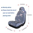 thumbnail image 5 of Salouo Watercolor Flowers Butterfly Pattern Car Seat Covers,Universal Car Seat Protectors Easy to Install Car Cover Car Accessories Auto/rucks/Van/SUV-2 PCS, 5 of 9