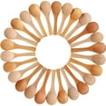 thumbnail image 3 of 50 Pcs Small Wooden Spoons Mini Tasting Spoons Condiments Salt Spoons, 30 Pcs A & 20 Pcs B, 3 of 10
