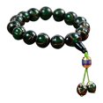 thumbnail image 1 of Pulsera de vidrio de color verde, cuentas de Buda, pulseras elásticas de cuentas de meditación de yoga para hombres y mujeres, 1 of 5