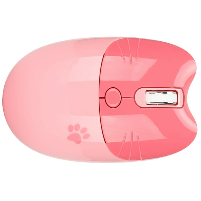 Souris Mode Double Patte de Chat Mignon pour Ordinateur Tablette Mini Souris Silencieuse