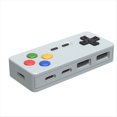 thumbnail image 1 of Diseño de Forma de GamePad de Expansión HUB Ratón Teclado Conector Convertidor USB 4 en 1 HUB USB 2.0 Tipo C, 1 of 5