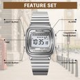 thumbnail image 6 of SKMEI Watches for Women Outdoor Sport Digital Watch Waterproof Chronograph Unisex Womens Wristwatch with Alarm/LED Backlight, 6 of 11