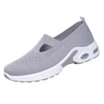 thumbnail image 2 of YOUYEDIAN Orthopedic Casual Shoes for Women Arch Support Slip on Non Slip Tennis Shoes Lightweight Knitted Mesh Stretch Business Casual Shoes Soft 2026 New Foam Shoes (Gray), 2 of 7