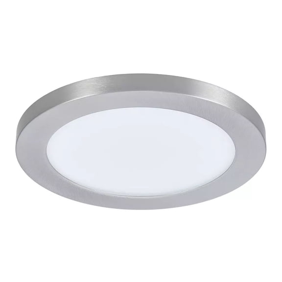 Miseno Ml7769 7" Wide Led Flush Mount Disc Ceiling Fixture - Nickel