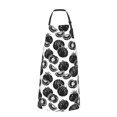 thumbnail image 2 of Naloa Hand Drawn Tomatoes Apron Kitchen Aprons with Pockets for Women Men Chef, 2 of 8