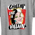thumbnail image 3 of Disney Villains - Cruella Chillin Like A Villain - Women's Short Sleeve Graphic T-Shirt, 3 of 5