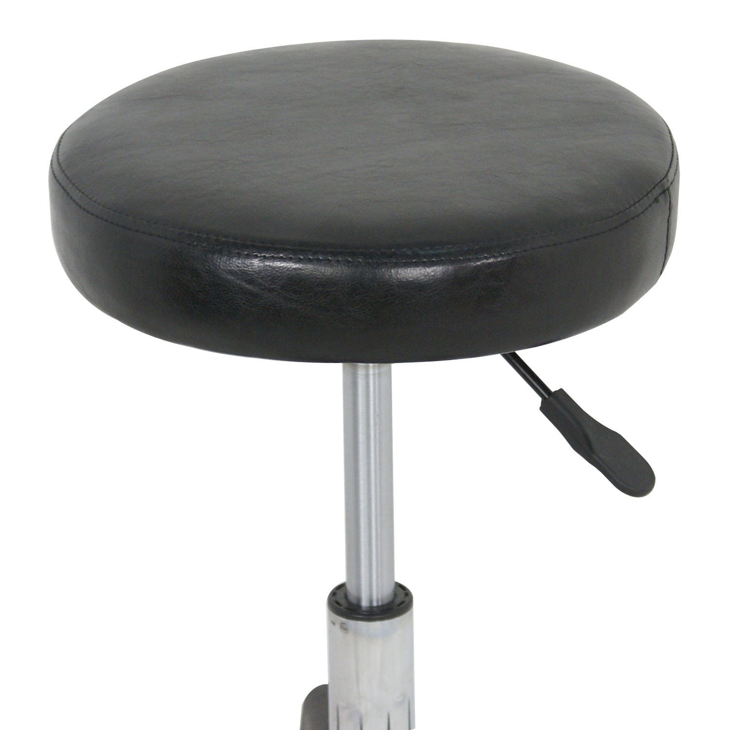 ZENY Adjustable Hydraulic PU Leather Rolling Swivel Salon Stool Chair, 250 lb. Capacity, Black