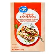 Great Value Cheese Enchiladas, 9oz (Regular Frozen Packaged Meal)