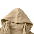 thumbnail image 4 of Wutalume Men's Sweat Jacket with Hood Leisure Hooded Jacket Zip Hoodie, Casual Sweatshirt Jacket for Winter, Plain Design with Pockets, Ideal for Men's Daily and Outdoor Use,Beige XL, 4 of 7