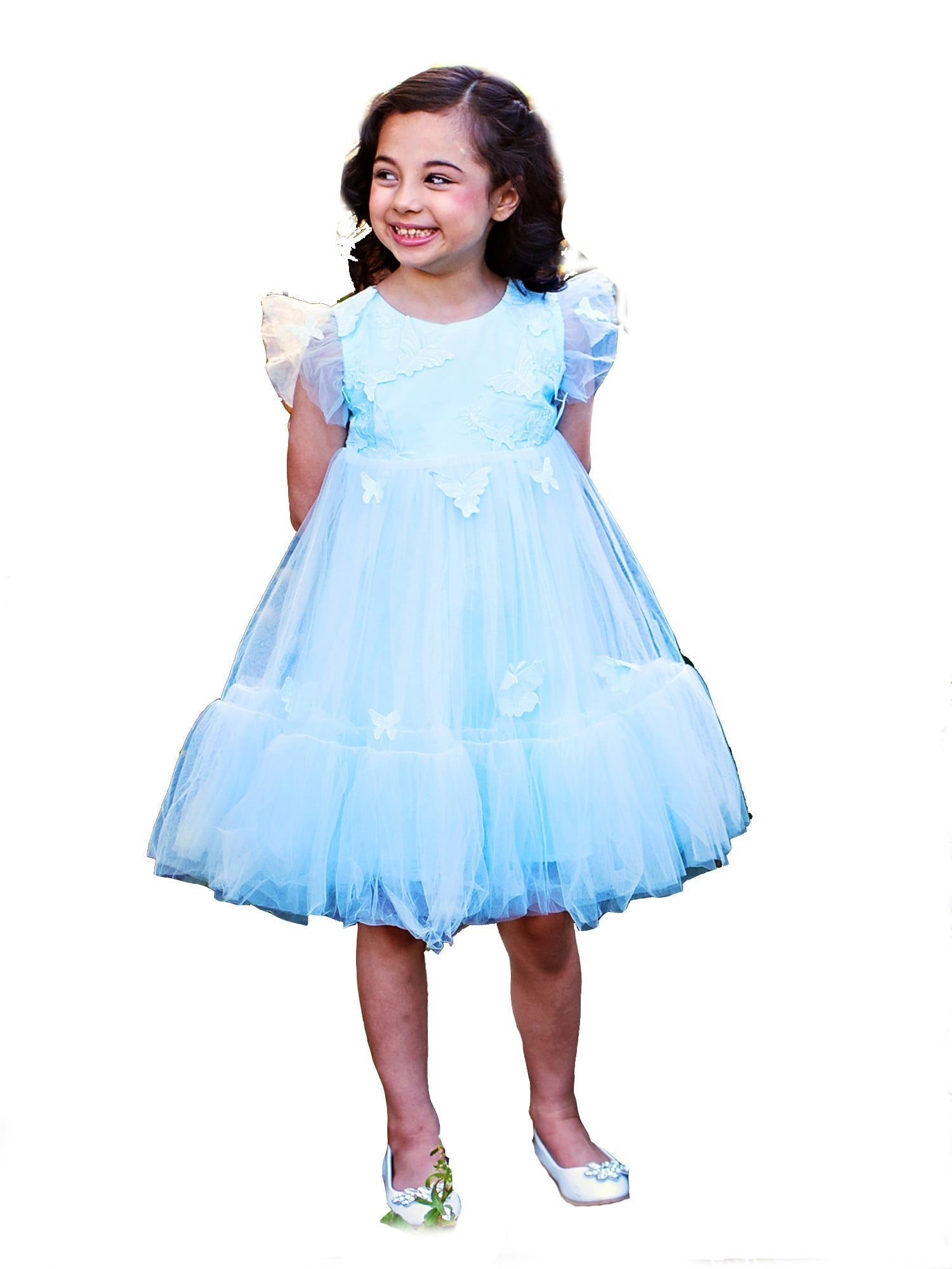 girls blue easter dress