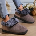 thumbnail image 2 of Vedolay House Slippers Winter Slip Comfort Outdoor Indoor House Slippers Coffee,39, 2 of 5