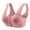 Pink, variant on fheaev Front Closure Bras For Women Plus Size Post Surgery Brassiere Full Coverage No Underwire Comfort Wireless Snap Closing Everyday Bra Front Button Bras Cotton Sleep Front Buckle Corset Bra