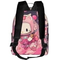 thumbnail image 3 of Lsque Sanrio Pattern Backpack – School Travel Canvas Daypack with Ergonomic Padded Straps, Multiple Compartments & Leather Handle, 3 of 5
