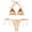 Gold, variant on Huowey Women Swimwear Bikini Sets Shiny String Padded 2PCS Swimsuit Vacation Beachwear Honeymoon Cruise Trendy Wear