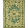thumbnail image 2 of Rugs.com Fleur Collection Rug – 9' x 12' Green Medium-Pile Rug Perfect For Living Rooms, Large Dining Rooms, Open Floorplans, 2 of 9