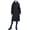 Black, variant on Womens Long Puffer Jacket Insulated Long Length Quilted Hooded Winter Jackets for Women