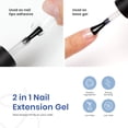 thumbnail image 4 of Beetles Gel Nail Kit Easy Nail Extension Set, 2 In 1 Nail Glue Gel Base Coat with Pre-shaped Short Ballerina Soft Gel Nail Tips and U V LED Nail Lamp Acrylic Nail Clipper for DIY Manicure, 4 of 8