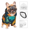 thumbnail image 4 of Bingfone Hand Drawn Seamless Dog Clothes Hoodie, Pet Winter Coat,Puppy Sweatshirts For Small Dogs Boy Girl,Suitable For All Breeds-Small, 4 of 9