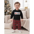 thumbnail image 6 of BemeyourBBs Toddler Boy Christmas Outfit Santa Long Sleeve Sweatshirt Plaid Pants, 6 of 8