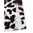 thumbnail image 3 of Women's Plus Size Leopard Print Short Sleeve Maxi Dress with Side Slit for Elegant Summer Wear 95% Polyester 5% Spandex, 3 of 6