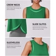 thumbnail image 6 of Pinspark Womens Workout Tops Quick Dry Athletic Tank Top UPF 50+ Sleeveless Running Shirts with Side Slits Lightweight Yoga Top, 6 of 6