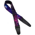 thumbnail image 2 of Sangle de Guitare Colorée Motif Nuage Étoile Violet Polyester, 2 of 4