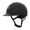 thumbnail image 4 of Casco ecuestre ligero para equitación, equipo para caballos, casco de bicicleta con orificios de ventilación. Negro, 4 of 9
