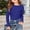 Dark Blue, variant on Girls Long Sleeve Ribbed Raglan Tee Stretchy Casual Basic Fit Crew Neck Shirt For Kids Youth Soft Shirts Tees Tops Girls ,Red,9-10 Years