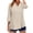 Beige(Womens Shirts), variant on GUACER Women's 3/4 Sleeve Tops Casual Collared V Neck Blouses Loose Fit Cotton Linen Tunic Shirts for Ladies