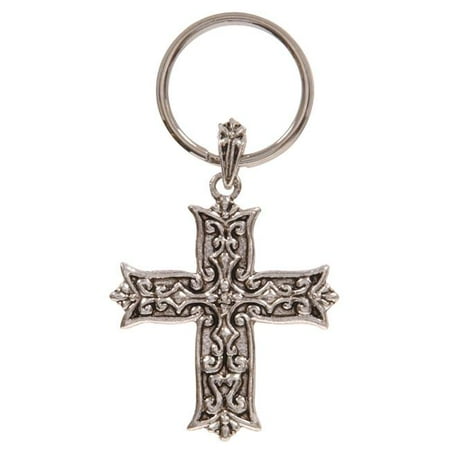 - Hillman Group 712222 Filigree Cross Keychain - 3 Piece