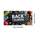 thumbnail image 1 of Bannière de Rentrée Scolaire Colorée Éducative Toile de Bienvenue Parfaite pour Décorations de Classe Fournitures de Fête Accessoires de Photographie Événement Scolaire, 1 of 3