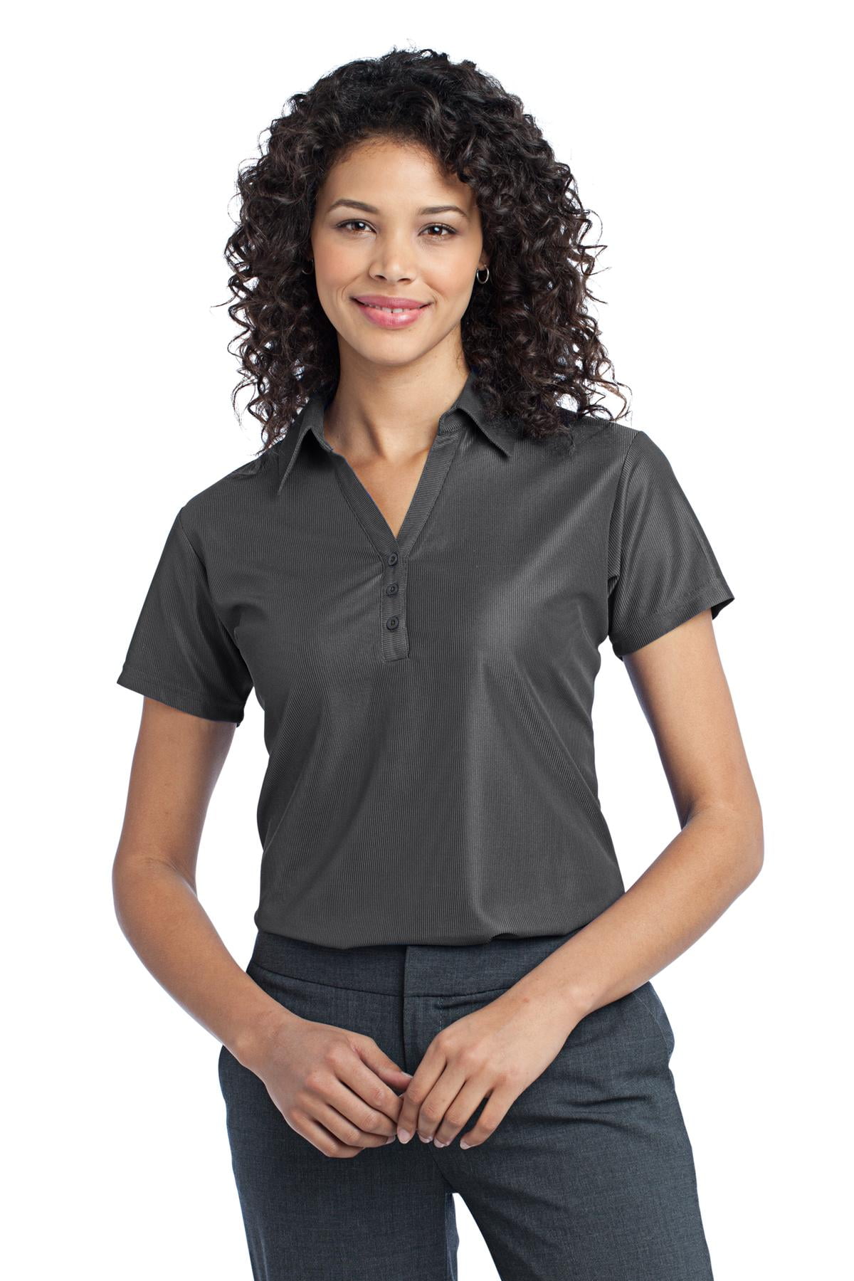 Port Authority Vertical Pique Polo (L512) Black, XS - Walmart.com