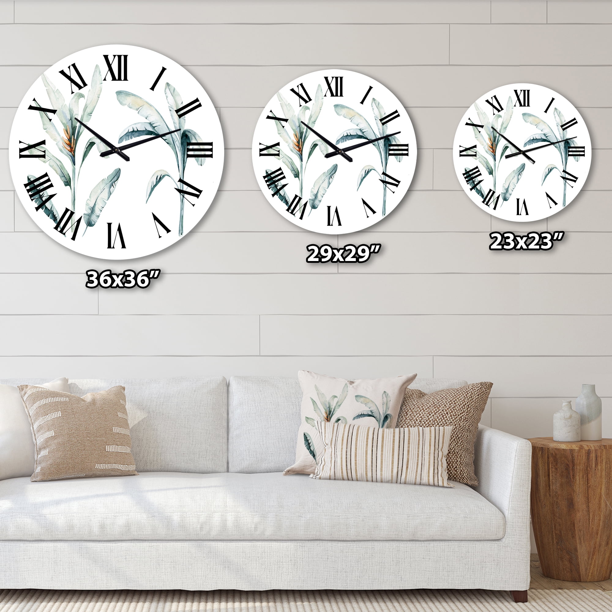 Designart 1 in Quartz Bohemian Wall Clock