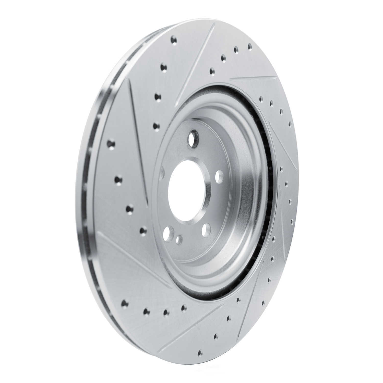 Dynamic Friction Company 631-63183R DFC Brake Rotor - Drilled And Slotted - Silver