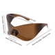 thumbnail image 2 of Gafas de sol Sport Y2K Goggle para exterior Playa Senderismo Marrón claro Marrón, 2 of 4